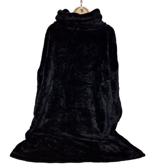 Stan Herman Silky Plush Cuddler Black One Size - Picture 2 of 5